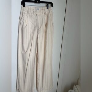 DISSH Cream Pinstripe Pants